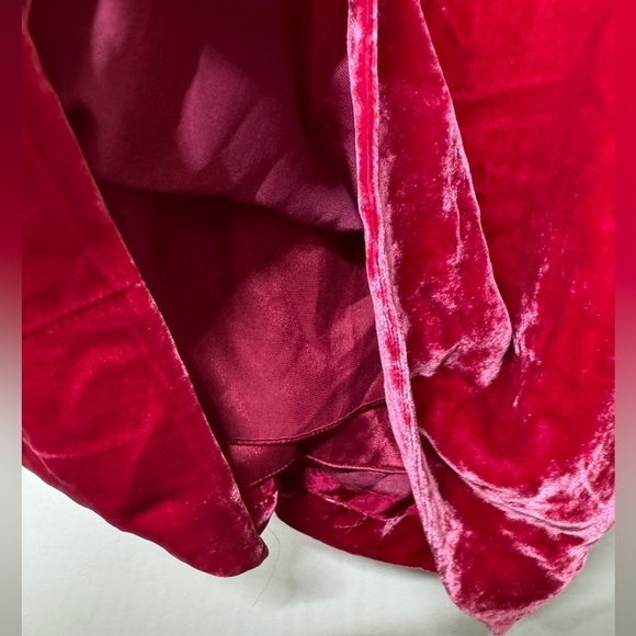 NWT Marc by Marc Jacobs Strawberry Daiquiri Pink Velvet Silk Blend Bow Blouse 6 - Picture 7 of 16